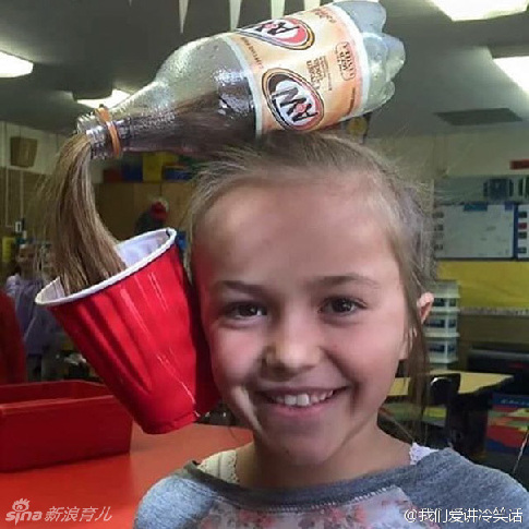 美国儿童的疯狂发型日