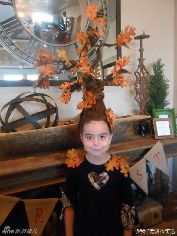 美国儿童的疯狂发型日