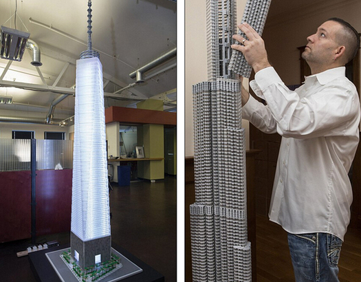 乐高大师拼出世界著名建筑 逼真壮观