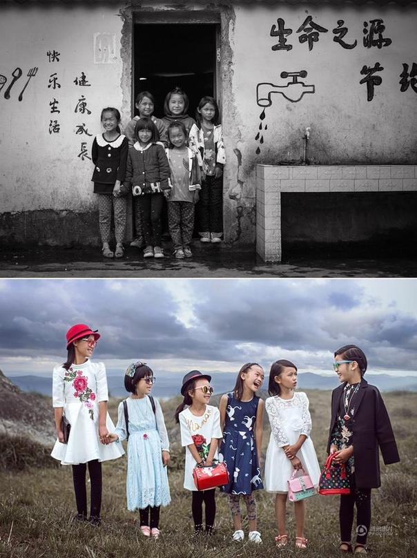 摄影师记录最美留守儿童 农村娃变时尚咖