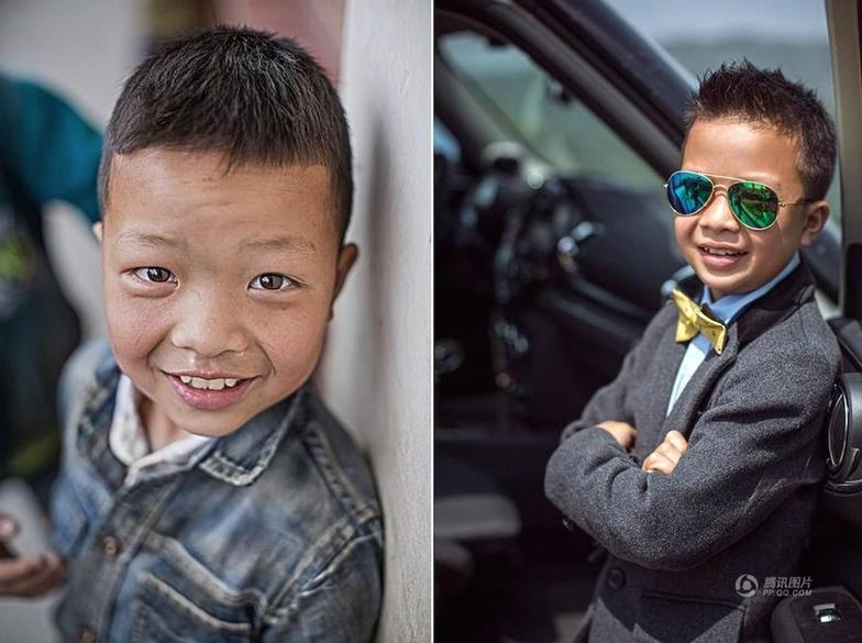 摄影师记录最美留守儿童 农村娃变时尚咖