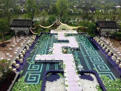 杭州现“土豪”婚礼 新娘乘专机嫁到萧山