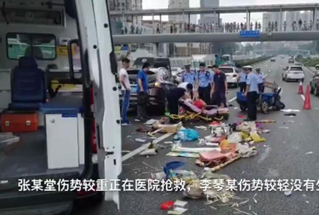 深圳卖甘蔗汁夫妻逆行双受伤 老公或要负全责