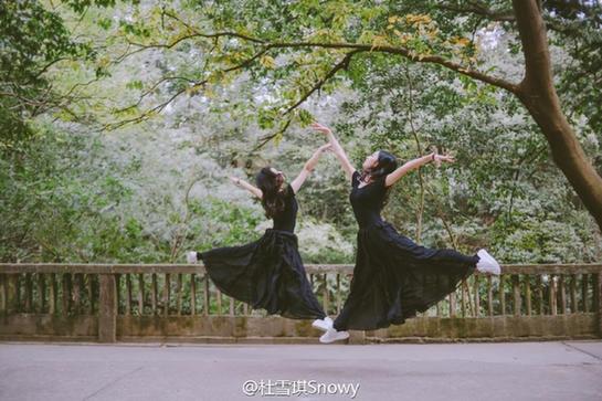 浙大学霸姐妹花爆红网络 颜美腿长气质出众