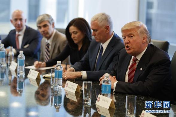 （外代一线）（5）特朗普组硅谷大佬“群英会”
