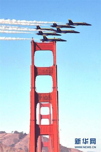 （国际）（3）美国旧金山举行舰队周飞行表演